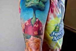 Color ,Tattoo Schweinfurt, Bestes Tattoostudio Schweinfurt, bestes Tattoo SW, Scheinfurt, Tattoo, Heartbeat, Gerade Linie, welches ist das best tattoostudio in Schweinfurt