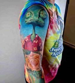 Color ,Tattoo Schweinfurt, Bestes Tattoostudio Schweinfurt, bestes Tattoo SW, Scheinfurt, Tattoo, Heartbeat, Gerade Linie, welches ist das best tattoostudio in Schweinfurt