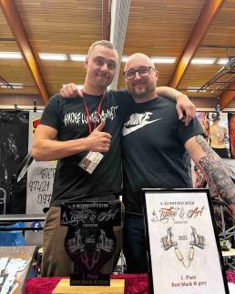 Heartbeat Tattooatelier Schweinfurt, Tattoo, Bestes Tattoo Black & Grey, Convention