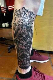 Heartbeat Tattooatelier Schweinfurt, Tattoo, Lettering, Bein Tattoo, Tattoo Bein, Tattoo Schweinfurt, Schweinfurt Tattoo
