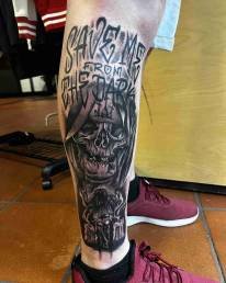 Heartbeat Tattooatelier Schweinfurt, Tattoo, Lettering, Bein Tattoo, Tattoo Bein, Tattoo Schweinfurt, Schweinfurt Tattoo
