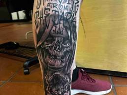 Heartbeat Tattooatelier Schweinfurt, Tattoo, Lettering, Bein Tattoo, Tattoo Bein, Tattoo Schweinfurt, Schweinfurt Tattoo