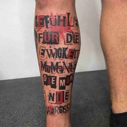 Heartbeat Tattooatelier Schweinfurt, Tattoo, Lettering Tattoo