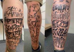 Heartbeat Tattooatelier Schweinfurt, Tattoo Wade, Tattoo Studio Schweinfurt